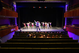 Theatre school pupils on stage at Parabola Arts Centre