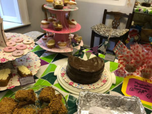 A table of cakes for Macmillan Cancer Support