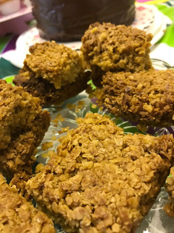 Flapjack for sale at Macmillan morning
